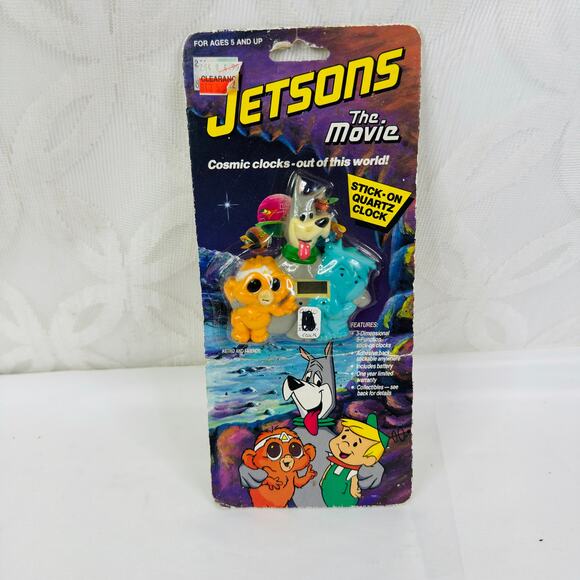 Vintage 1990 The Jetsons Movie Stick-on Quartz Clock - Picture 4 of 4